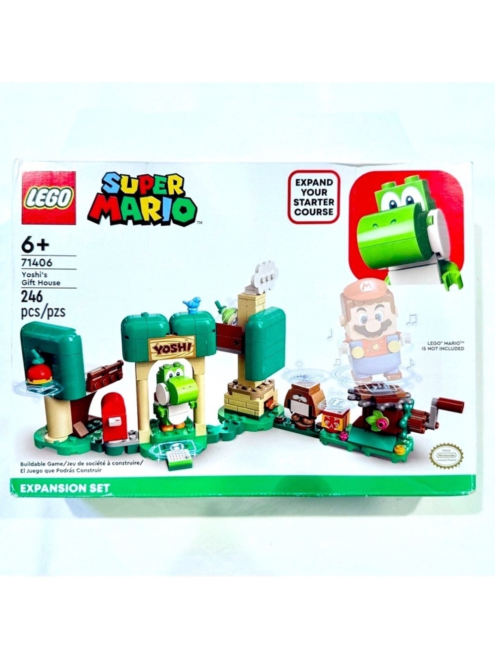 New Lego 71406 Super Mario Bros Yoshi’s Gift House Building Set Retired Monty